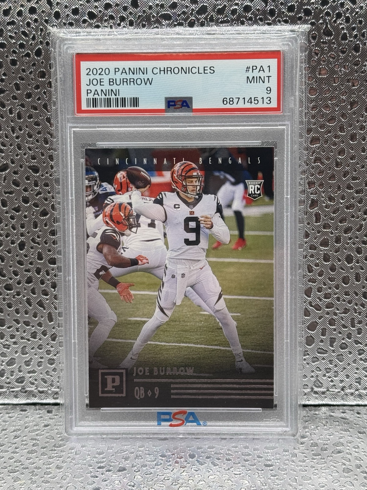 2020 Chronicles Panini Joe Burrow Rookie RC #PA1 PSA 9 MINT Bengals