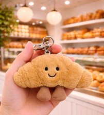 Jellycat Amuseables Croissant Bag Charm Keychain Soft Plush Accessory - NWT 2026