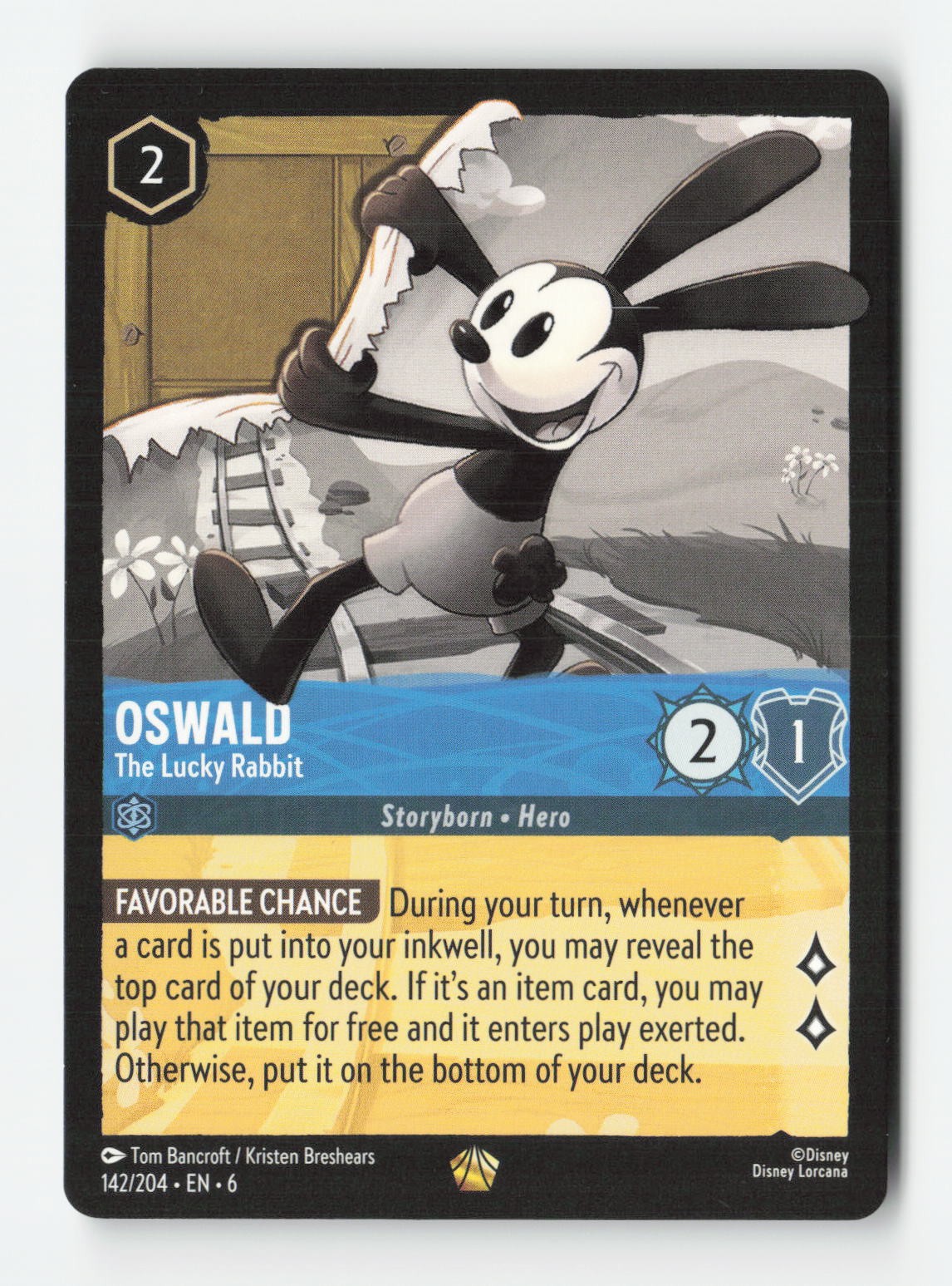 Oswald - The Lucky Rabbit [6 - 142/204] Legendary Azurite Sea EN NM