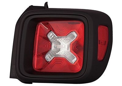 Feu arrière droit avec contour noir pour Jeep Renegade BU de 2014 à 2022