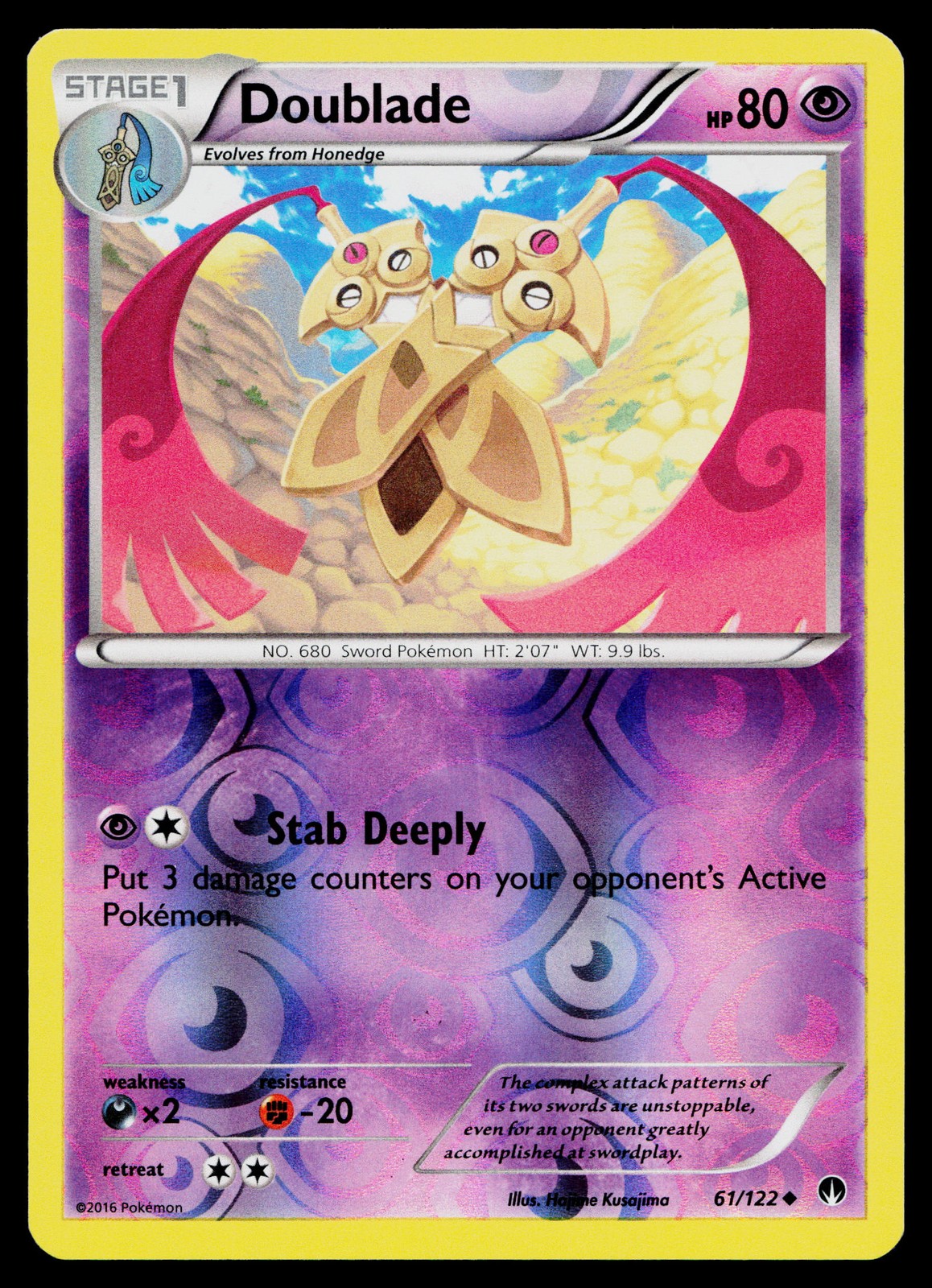 Doublade #61/122 XY - BREAKpoint Reverse Lightly Played