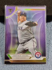 2018 TOPPS TRIPLE THREADS AMETHYST BARTOLO COLON #98 082/299 TEXAS RANGERS