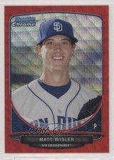 2013 Bowman Chrome Wrapper Redemption Red Wave Refractor 5/25 Matt Wisler gh4