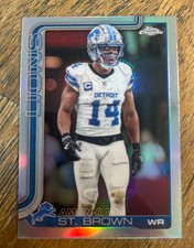 2025 Topps Chrome AMON-RA ST. BROWN Silver Refractor #98 Detroit Lions