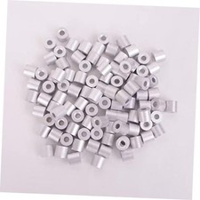 Wire Rope Stop Sleeve, for Wire Rope Dia. Aluminum Alloy, PK 100 3/32"