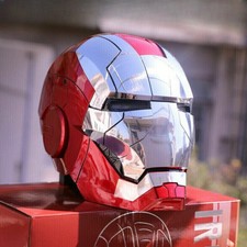 Iron Man Helmet MK5 1/1 Voice-controlled Mask Transform Cos Prop Silver New