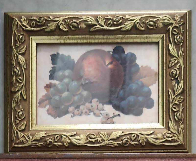rare Victorian still life painting Of Fruit in traditional style. 19th Century