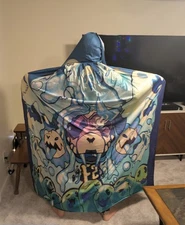 Hooded Blanket Featuring Unique Character Artwork