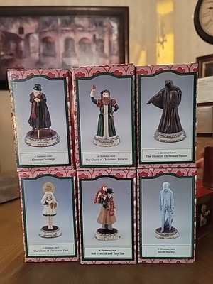 A Christmas Carol By Charles Dickens Figurines Set Of Six