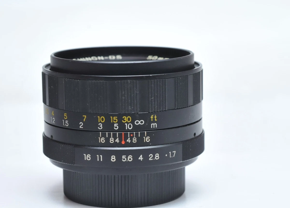 Yashica Camera Lenses 50mm Focal f/1.7 Maximum Aperture for sale