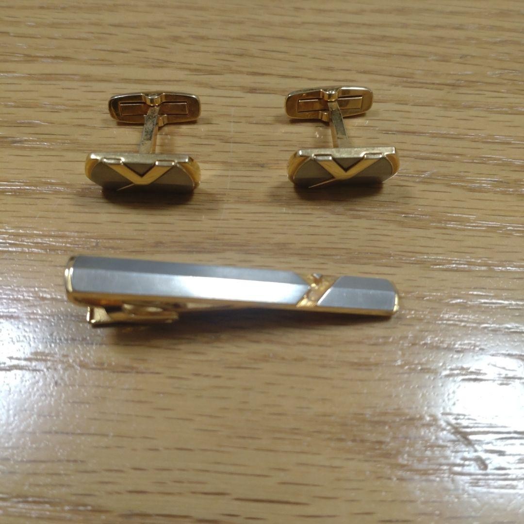 Yves Saint Laurent cravatta spilla chiusura clip bottoni gemelli cravatta camicia sposo K