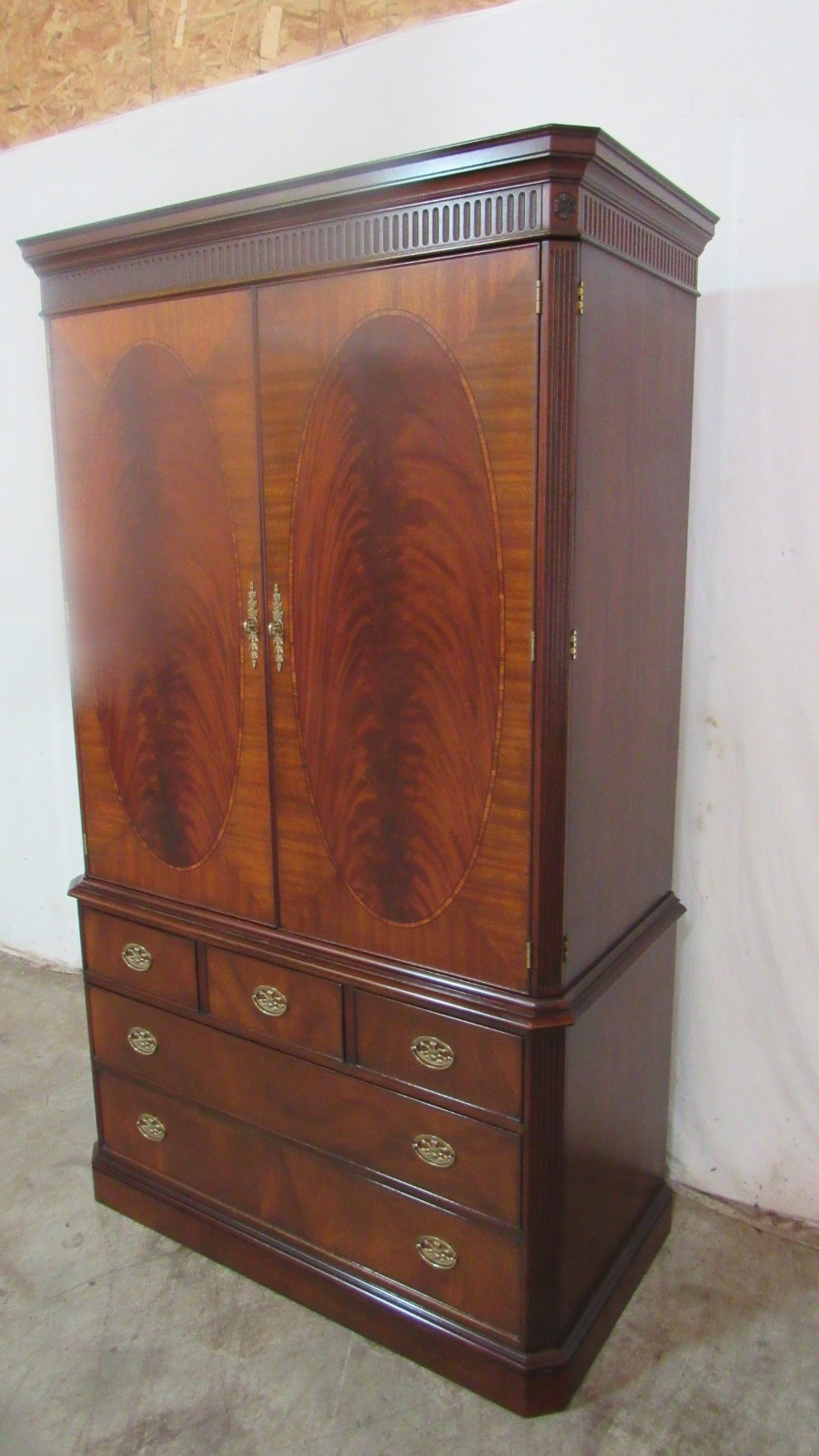 Henkel Harris  Flame Mahogany Armoire Wardrobe Amazing