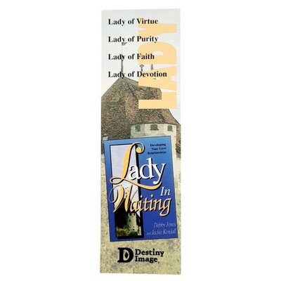 Vintage 2005 Lady in Waiting paper Bookmark purity book promotion- Destiny Image