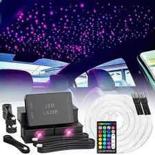 300-1200X Auto RGBW LED Sternenhimmel Starry Lichtfaser Glasfaser Optik APP DHL