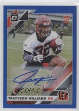 2019 Panini Donruss Optic Rookies Blue Prizm 20/75 Trayveon Williams Auto uk2