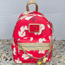 Loungefly Disney Lilo Stitch Mini Backpack Red/White Print