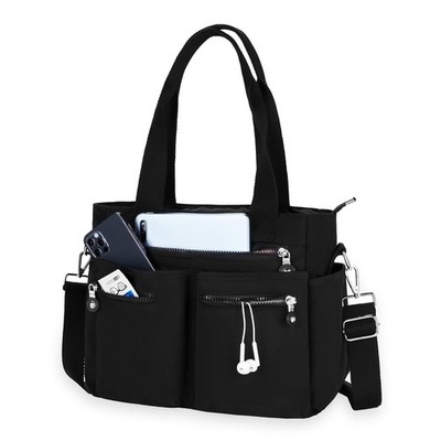 CALUOMATT Tote Bag for Women Canvas Bags Handbags Woman Large, Black