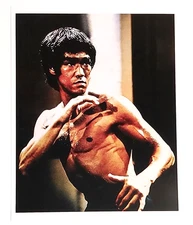 BRUCE LEE "Enter the Dragon" Facing Han / Colour 8x10 Photo Matte Finish / Mint