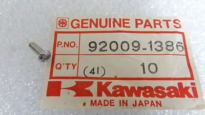 Kawasaki NOS NEW 92009-1386 Screw 3x8 KX KDX ZX KX500 KX2560 KX125