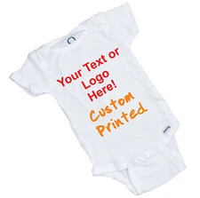 CUSTOM PERSONALIZED BABY ONESIE  Your Text or Picture Baby Onesie FREE SHIPing