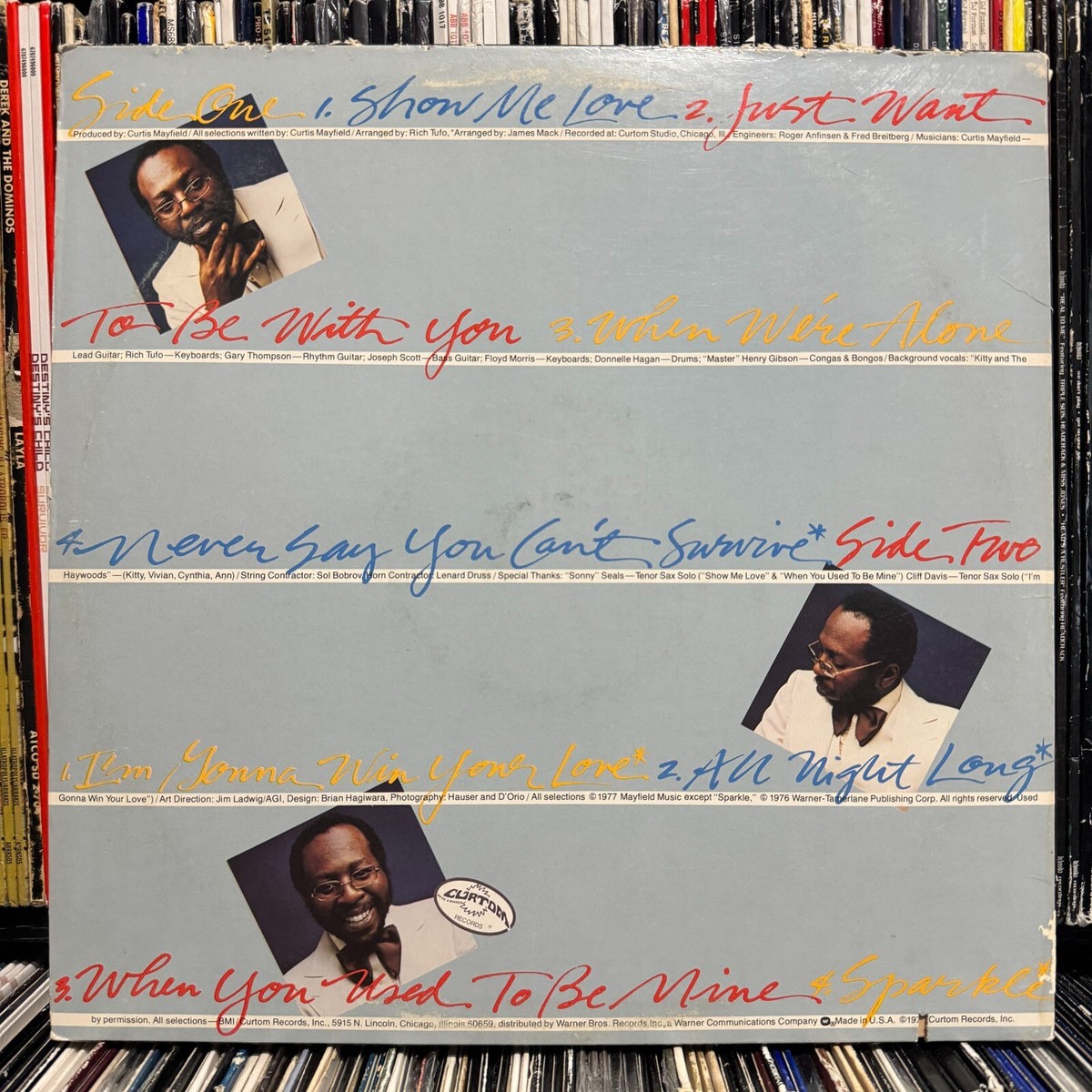 CURTIS MAYFIELD - NEVER SAY YOU CAN'T SURVIVE (VINYL LP) 1977