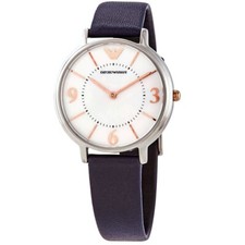 Image of EMPORIO ARMANI WATCH KAPPA LADIES AR2509 - Black & Rose Gold