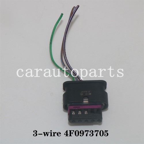 Geniune 3-wire Mass Air Flow MAF Sensor Connector Plug 4F0973705 For VW Audi - 第 1/8 張圖片