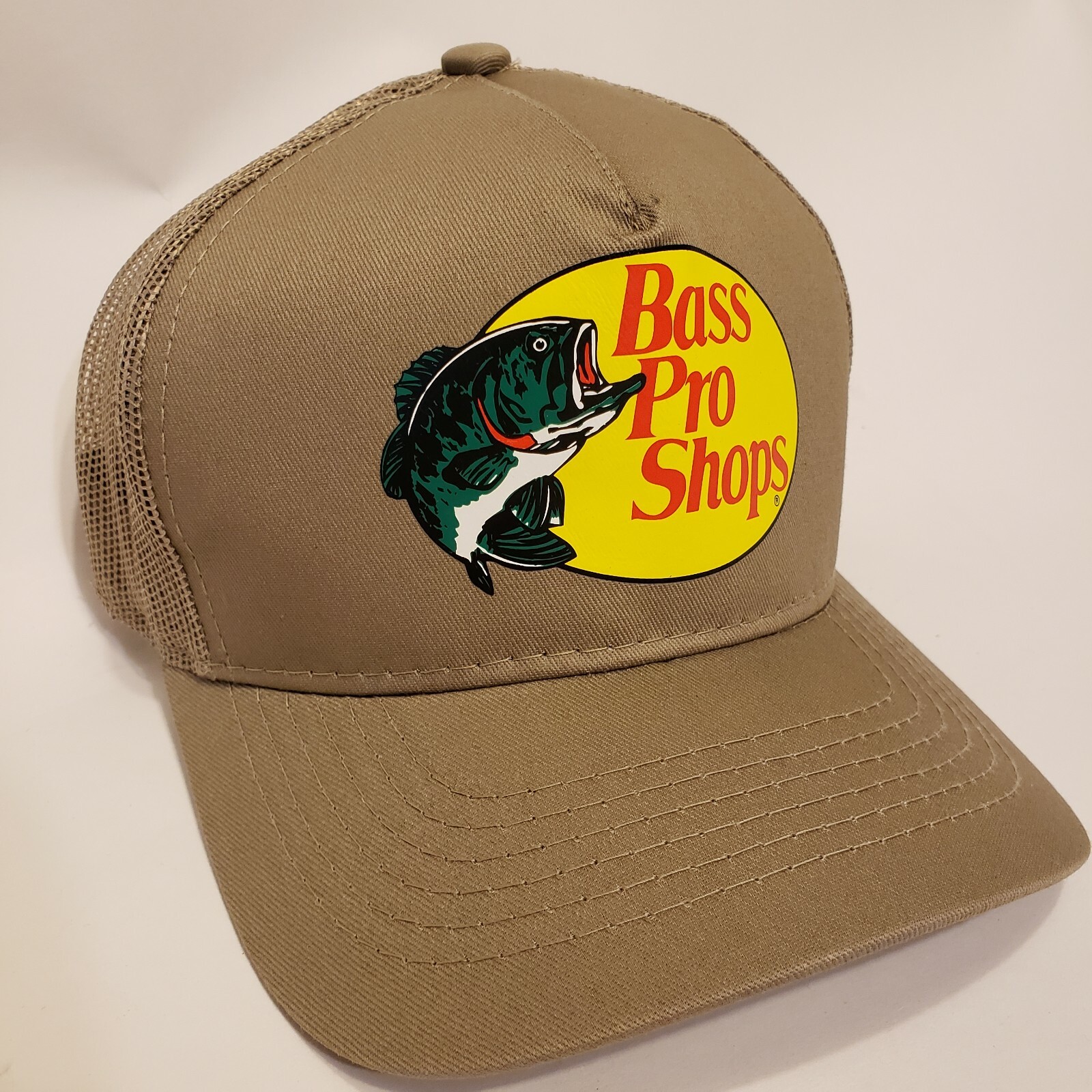 Bass Pro Shops Hat Outdoor Fishing Baseball Trucker Mesh Cap Adjustable SnapBack