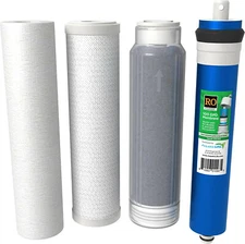 Aqua True Blue Life Reverse Osmosis 10” Replacement Filter Cartridges Kit