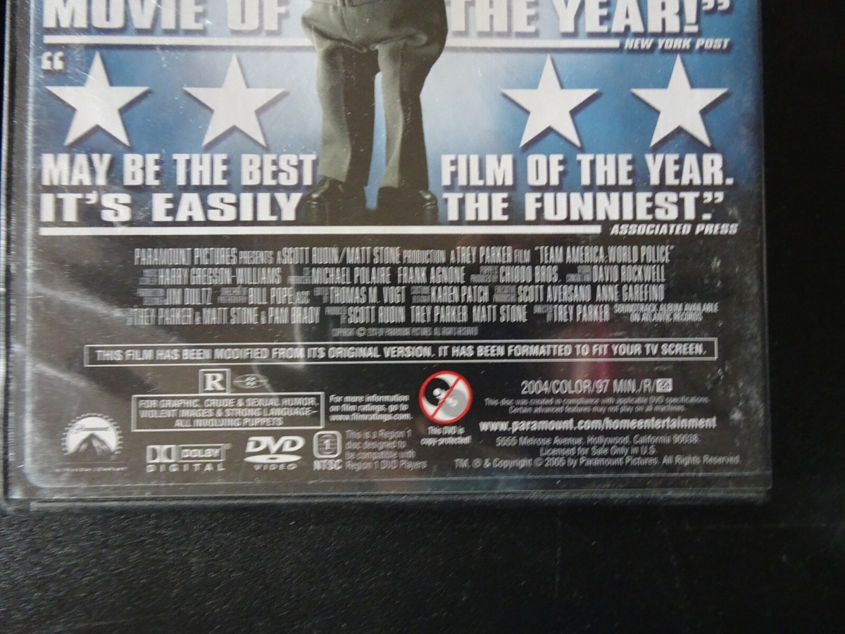 TEAM AMERICA WORLD POLICE Lot 2 Uncensored and Unrated
