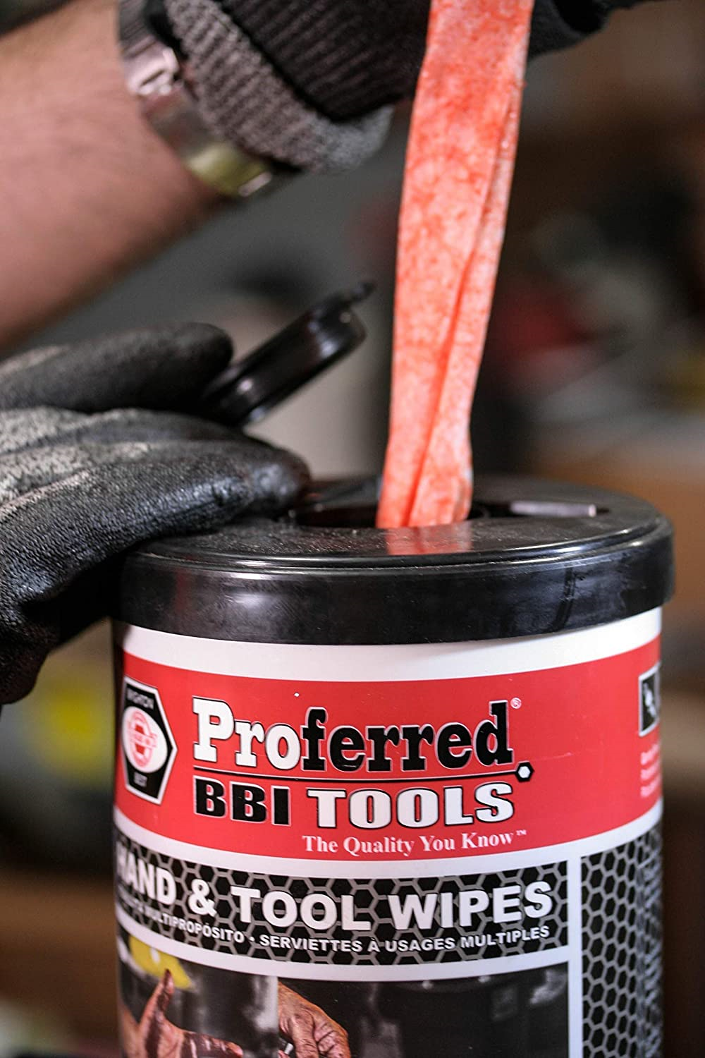 PROFERRED Hand and Tool Wipes Heavy Duty Tool Cleaning Wipes Hand