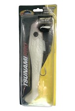 Tsunami Pro 9” Swim Shad Double Hook Holographic Swim Bait - Pearl/Spot