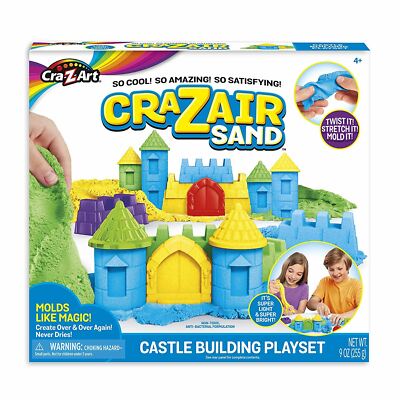 Cra-Z-Art CRA-Z-AIR SAND - Burg Gebäude Spielset - Formen wie Magie - NEU