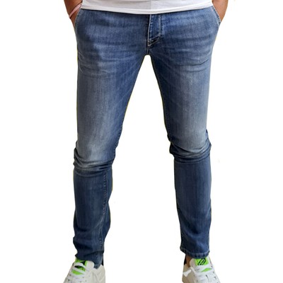 Jeans uomo Fifty Four PACEM J989 FC-11-M pantalone skinny fit blu made  Italy 33 | eBay