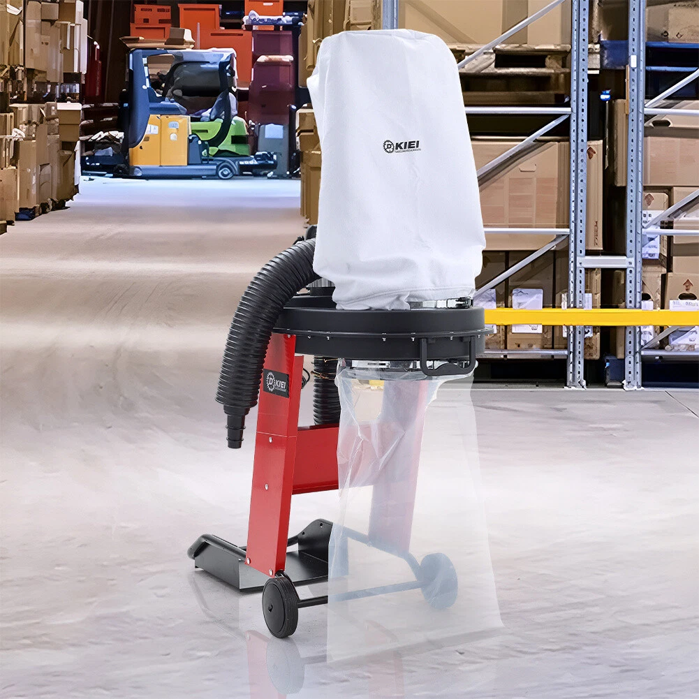 65 Litre Workshop Waste Dust Extractor Wood Chip Collector 200CM Hose 1600Pa Red