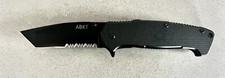Cuchillo de bloqueo de revestimiento asistido por resorte ABKT 012 negro G-10 (3,5" negro) AB012 táctico