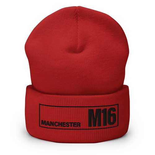 Manchester M16 Postal Code Cuffed Beanie - 第 11/18 張圖片