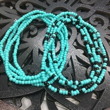 2 PC Handcrafted Waist Beads Jewelry African Bohemia Bracelet Anklet 4111 8486