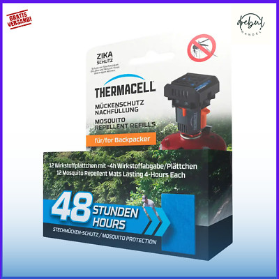 THERMACELL Nachfüllpack Backpacker 12 Wirkstoffplättchen mit 4h Wirkstoffabgabe