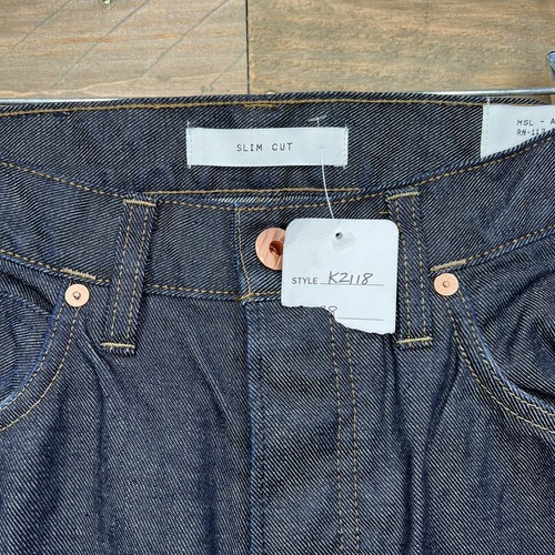 NWT Billy Reid Selvedge Jeans Denim MSL-ALA RN-113-814 Slim Cut Men's Size 29x34 - Picture 3 of 12