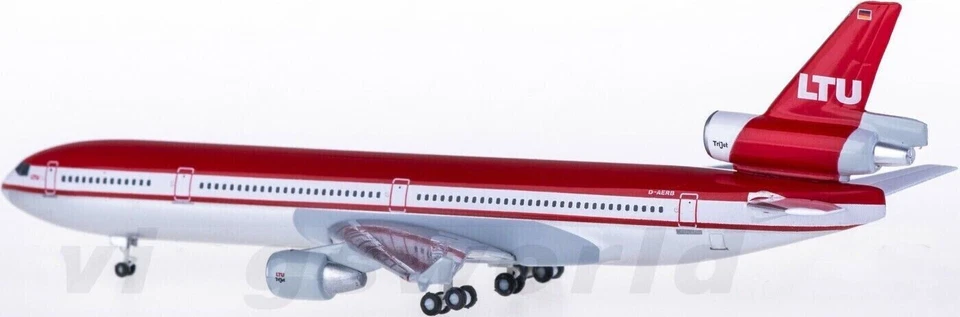 1:500 Herpa LTU McDonnell Douglas MD-11 avión de pasajeros modelo de avión fundido a presión Foto 3 de 4