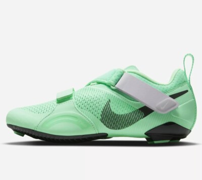 Nike SuperRep Cycle Woman 6.5 Cycling Shoe Green Glow Indoor Bicycle CJ0775-305
