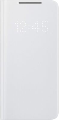 Samsung Galaxy S21 Case, LED Wallet Cover - Gray (US Version)