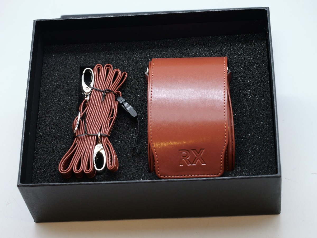 New unit open box-PU leather case with strap for Sony rx100 series-Brown  color - Main Image