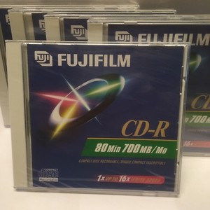 Fuji CD-R 80 Min 700MB/Mo Up To 16x Write Speed Lot of 5 Sealed Singles ...
