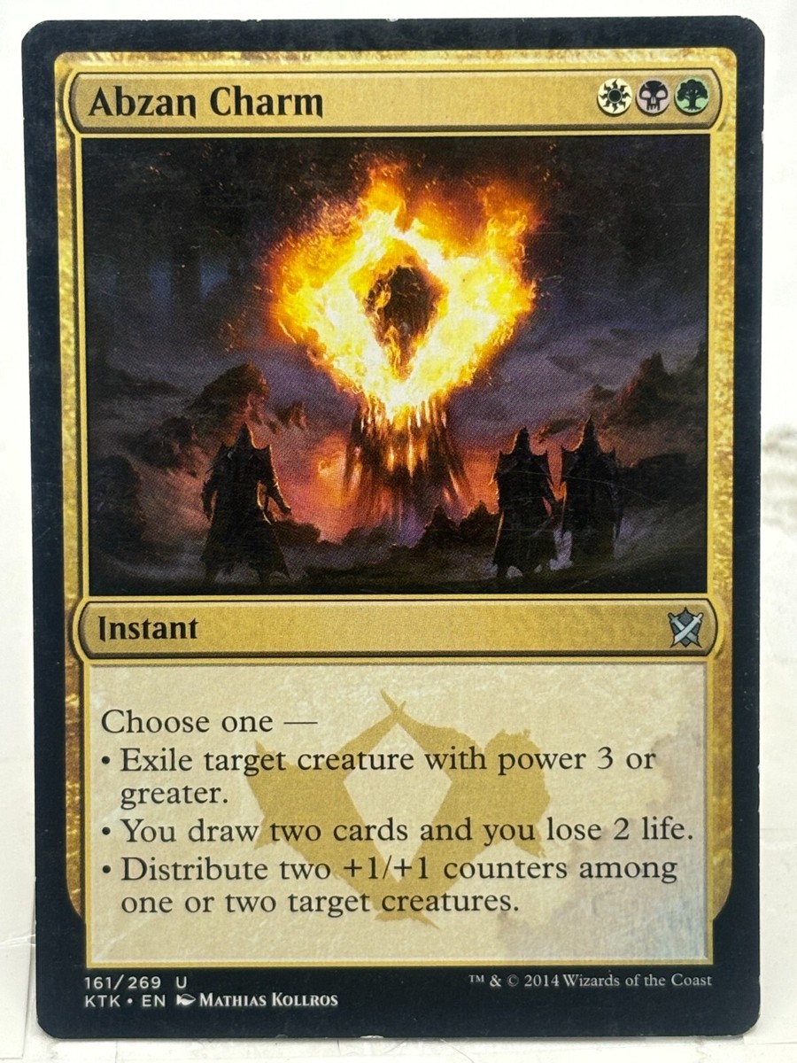 Abzan Charm MP* Khans Of Tarkir ENGLISH 161/269 mtg -UnltdCards