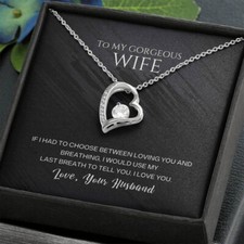 To My Wife Necklace, Christmas Gifts For soulmate, Anniversary Gift For Wife