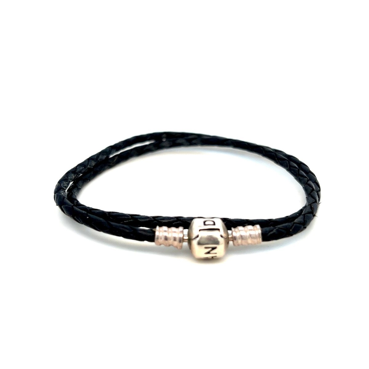 Pandora Black Leather Double Wrap Bracelet | eBay