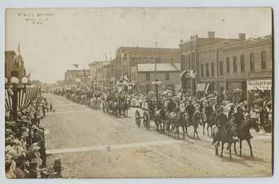 1912 Burgs Battery Mounted Cavalry New Ulm Minnesota Real Photo Postcard RPPC