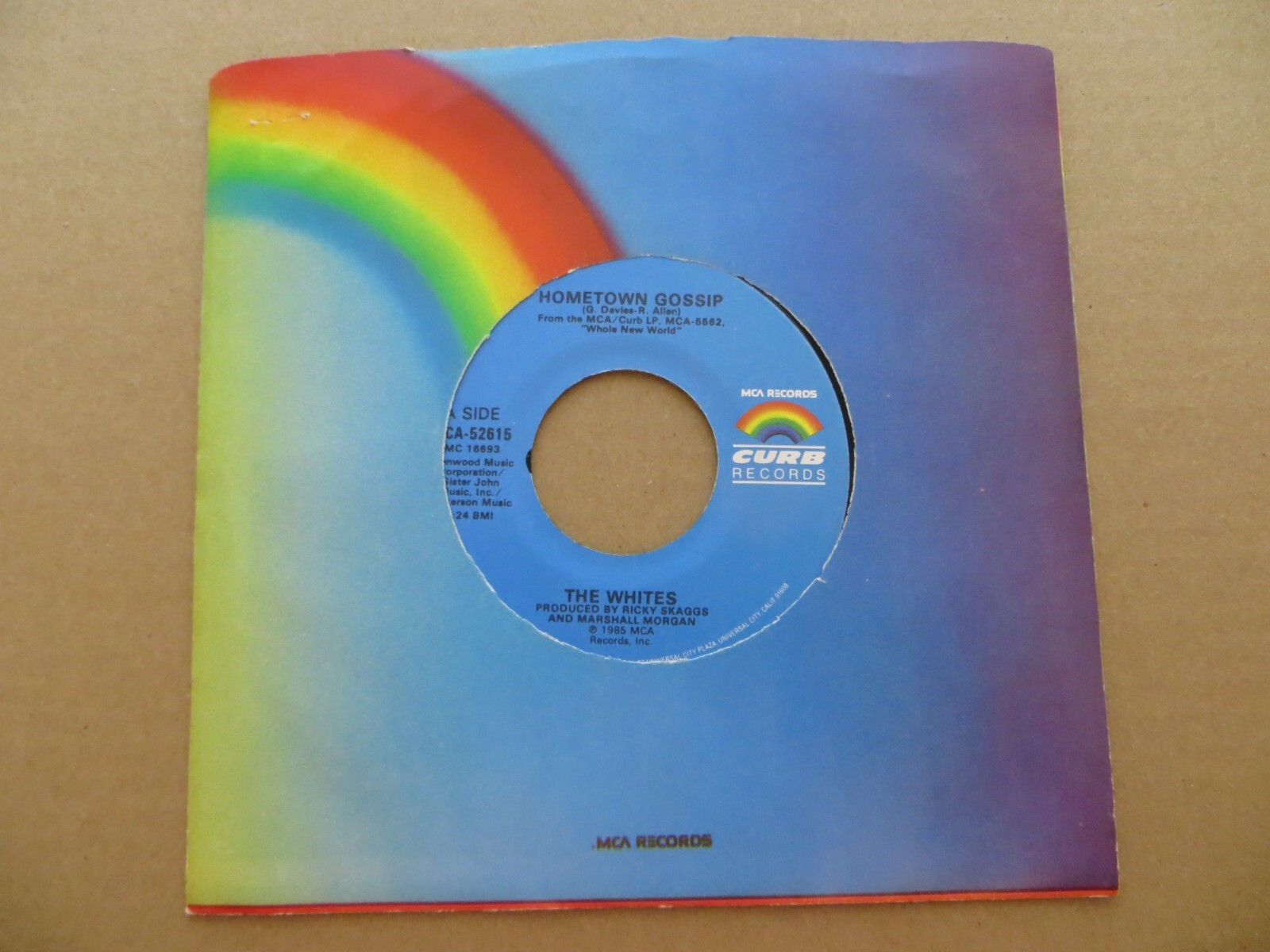 The Whites – Hometown Gossip – 1985 – MCA/Curb Records MCA-52615 7